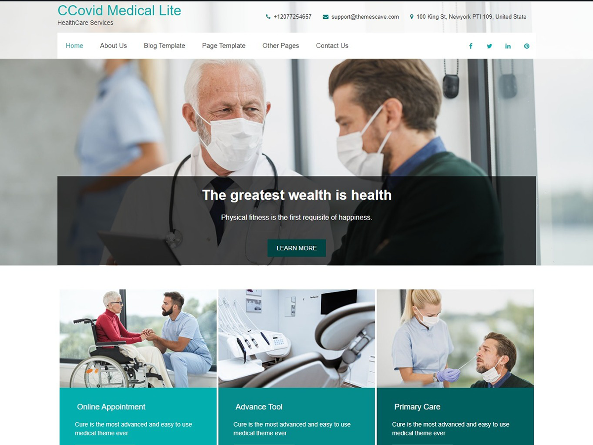 CCovid Medical Lite theme screenshot