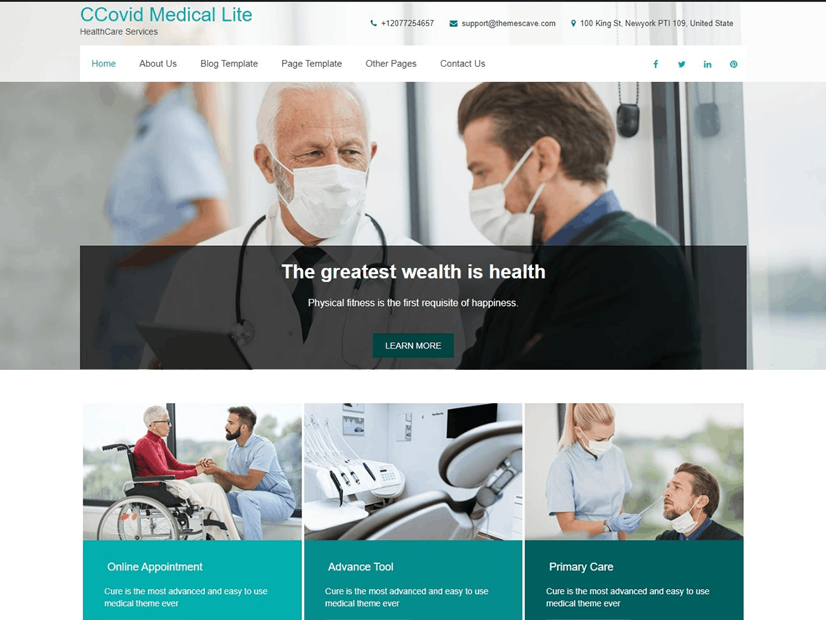 CCovid Medical Lite theme screenshot