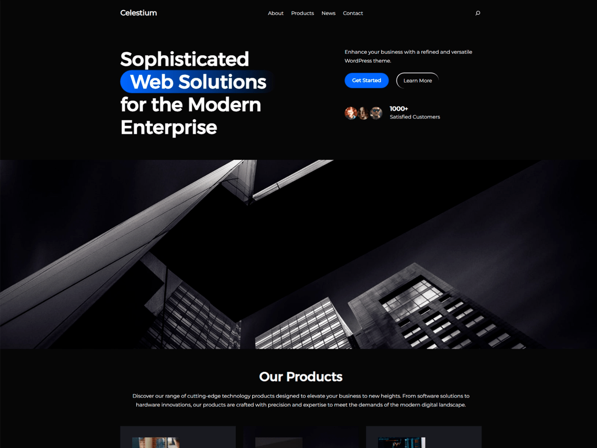 Celestium theme screenshot