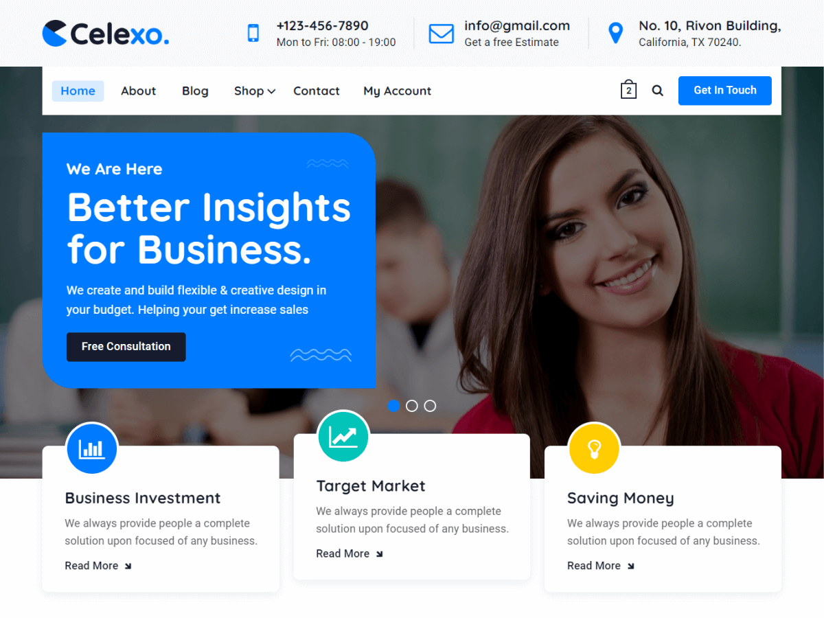 Celexo theme screenshot