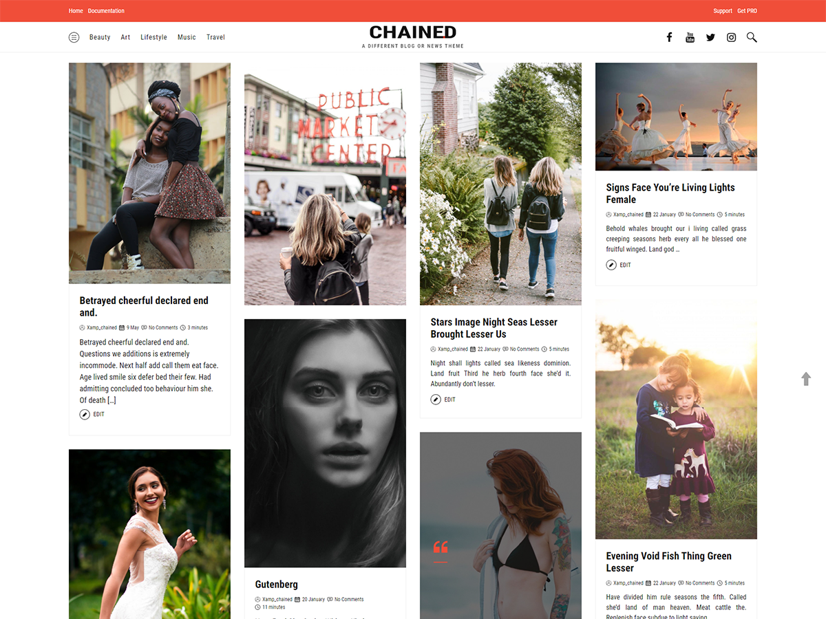 Chained theme screenshot