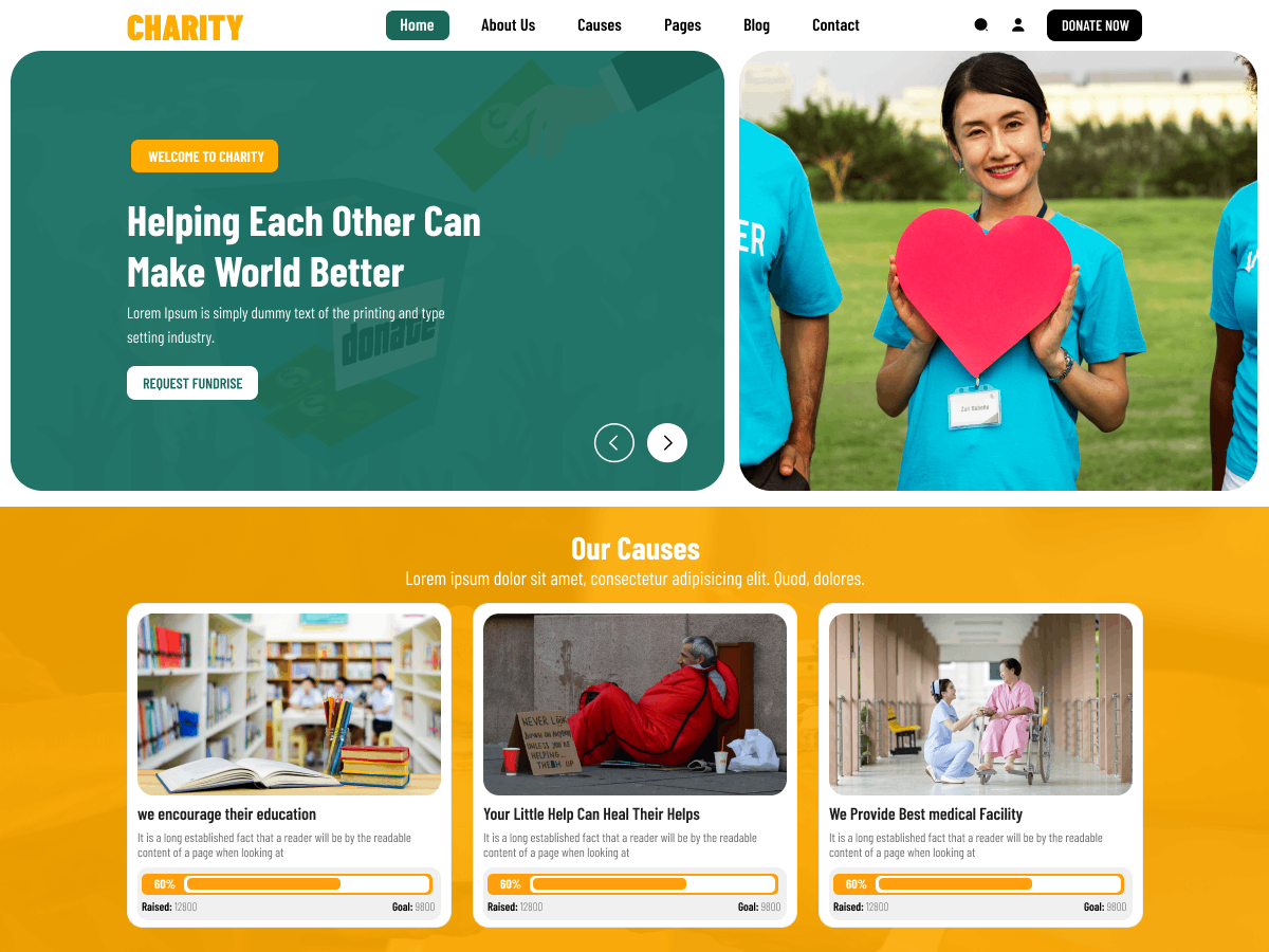 Charity Trust theme screenshot
