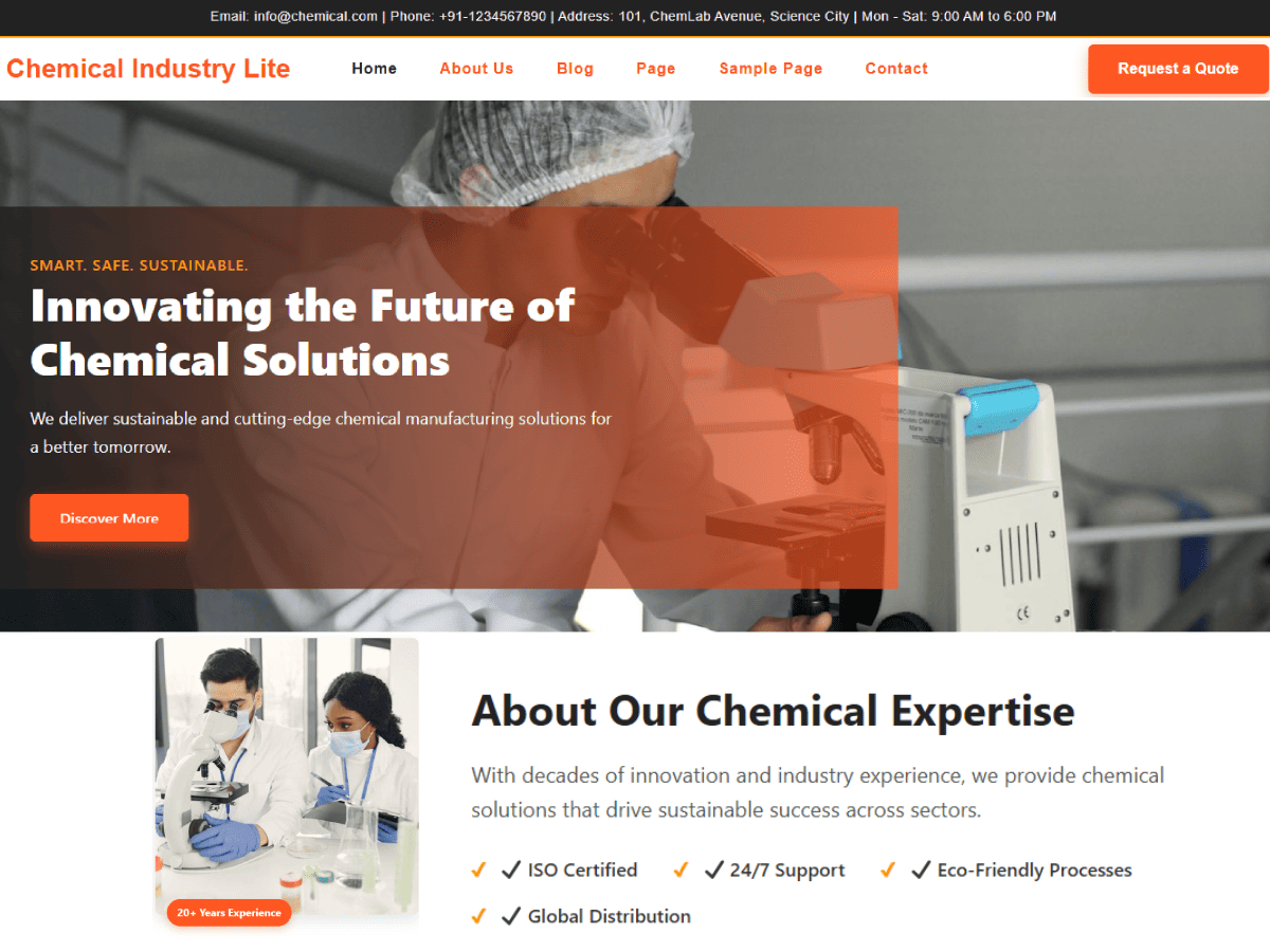 Chemical Industry Lite theme screenshot