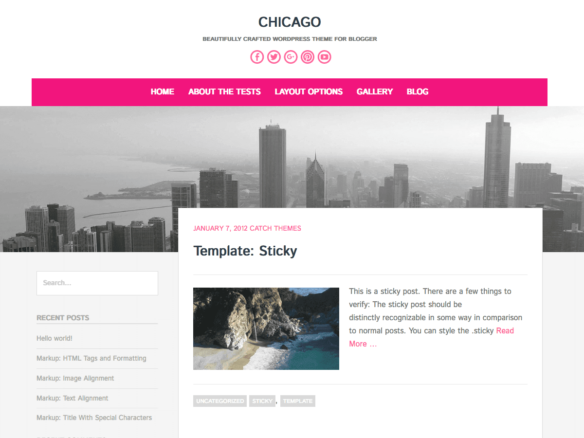 Chicago theme screenshot