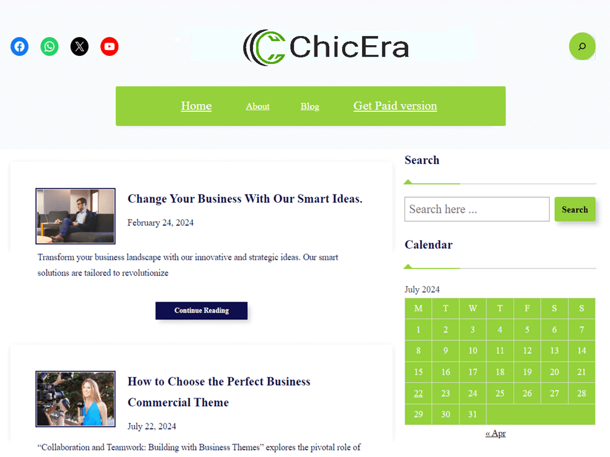 ChicEra theme screenshot