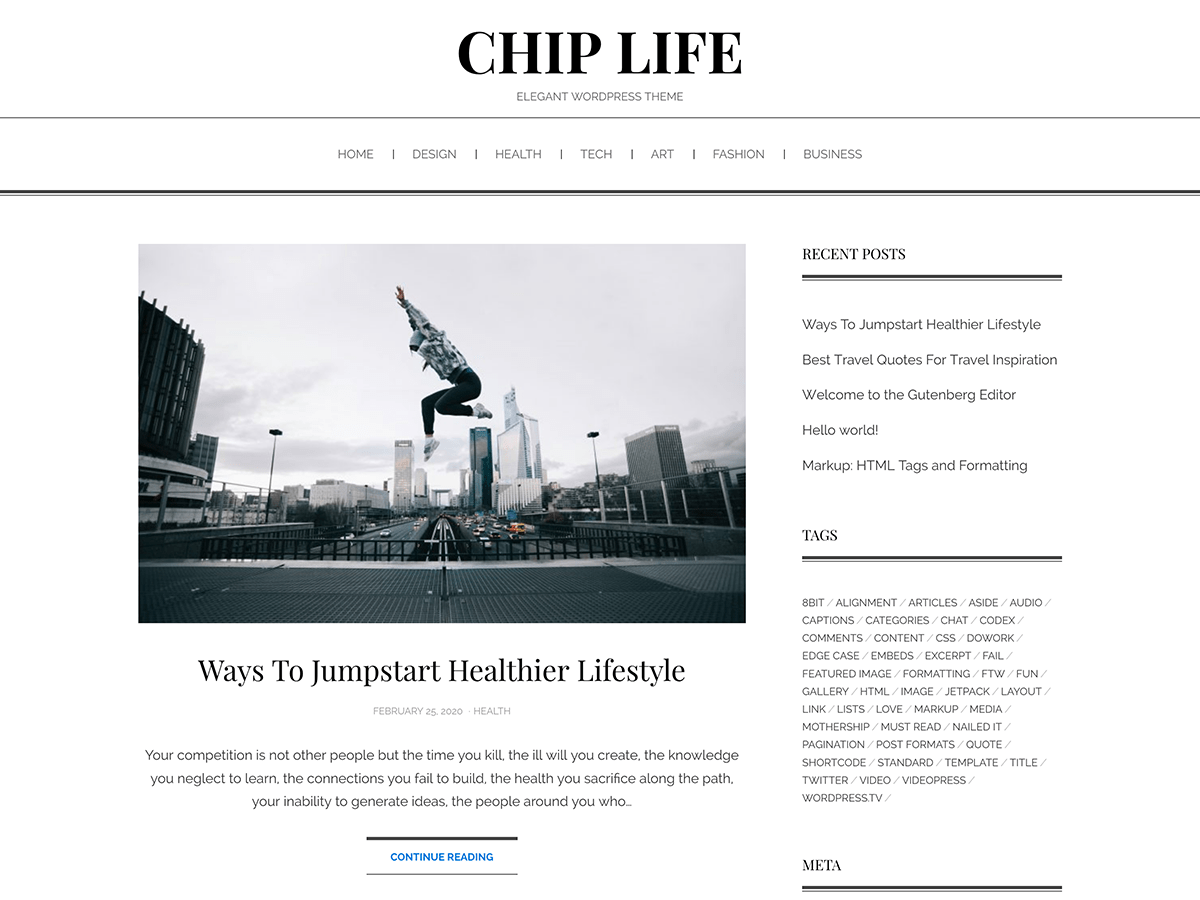 Chip Life theme screenshot