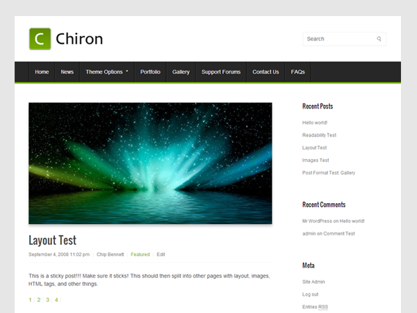 Chiron theme screenshot