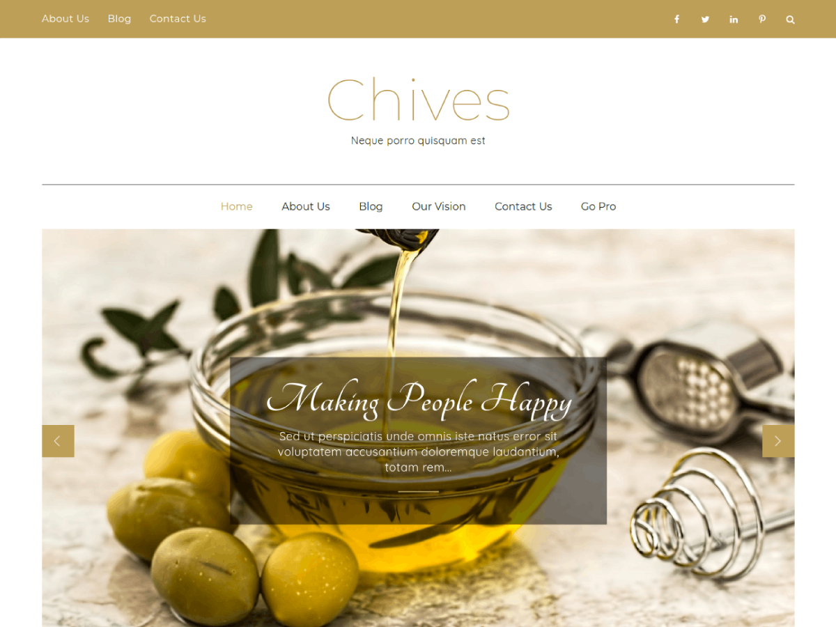 Chives theme screenshot