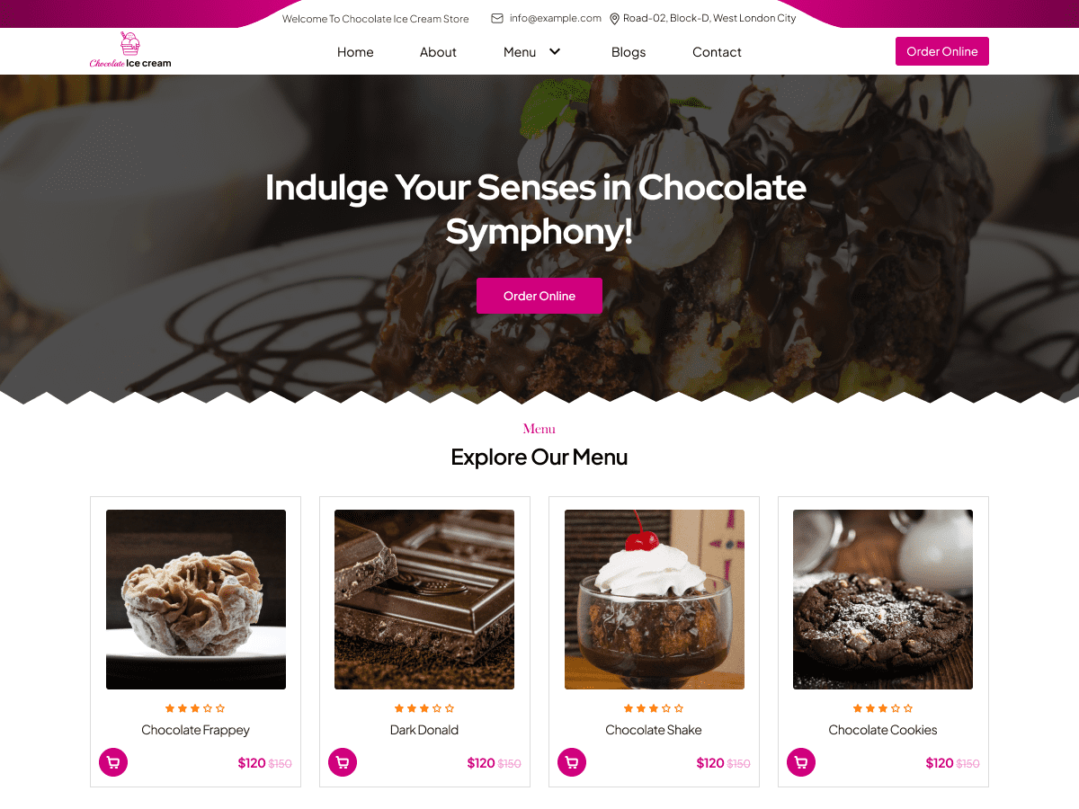 Chocolate Ice Cream theme screenshot