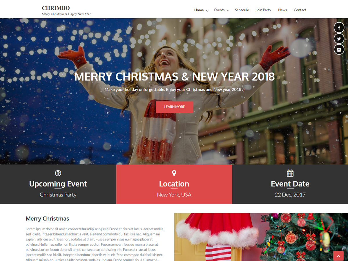 Chrimbo theme screenshot