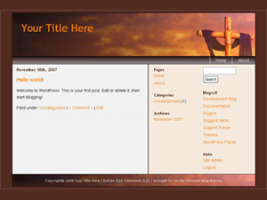 Christian-Sun theme screenshot