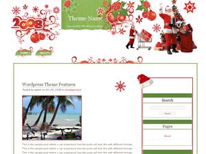 Christmas 2008 theme screenshot