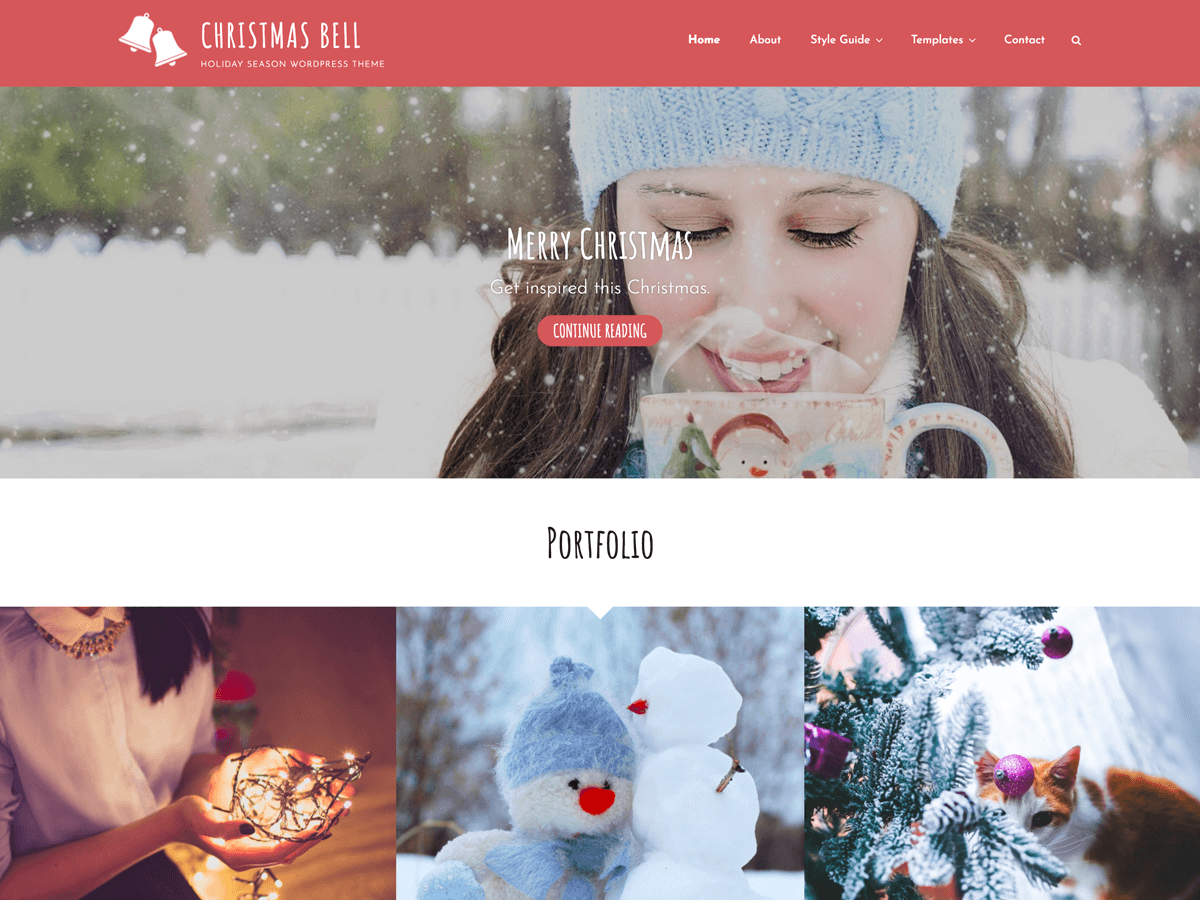 Christmas Bell theme screenshot