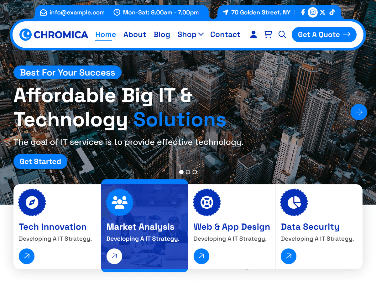 Chromica theme screenshot