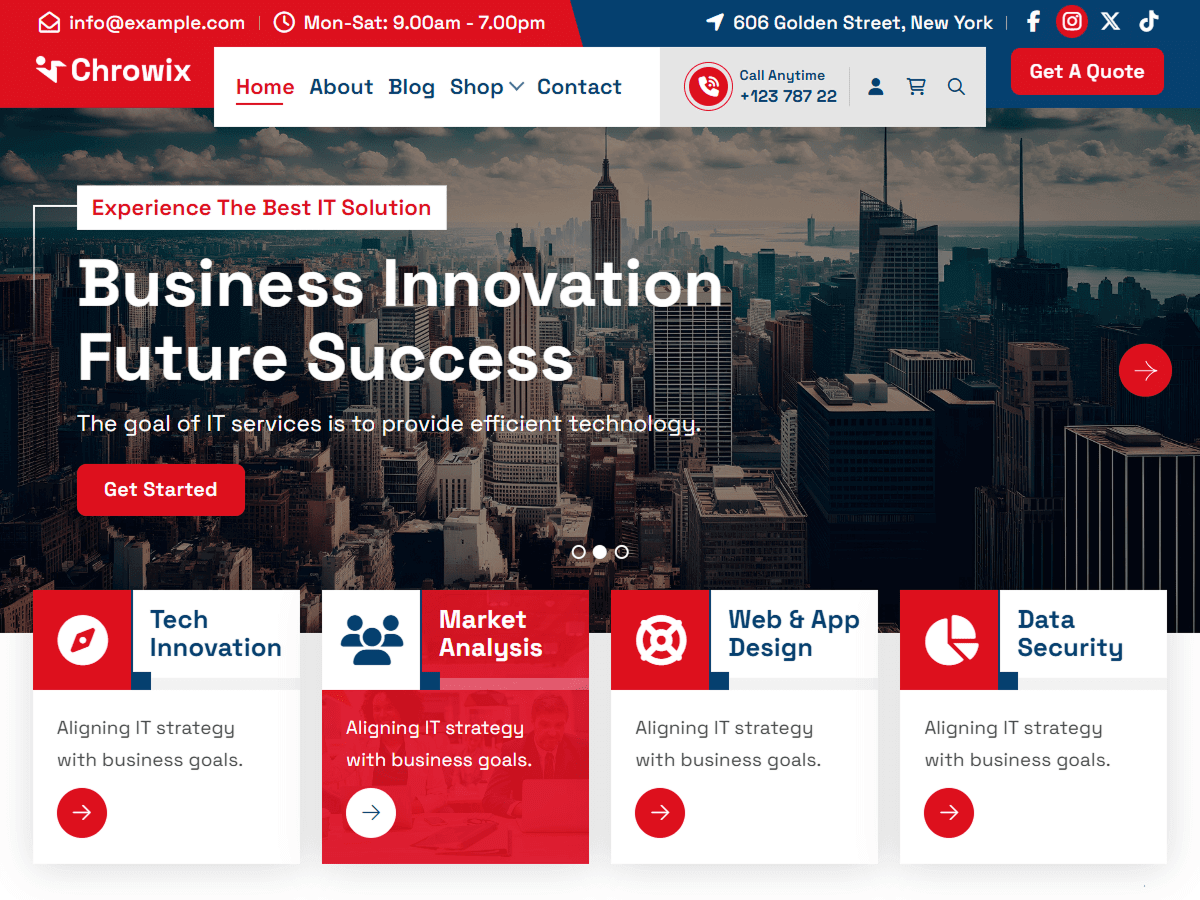 Chrowix theme screenshot