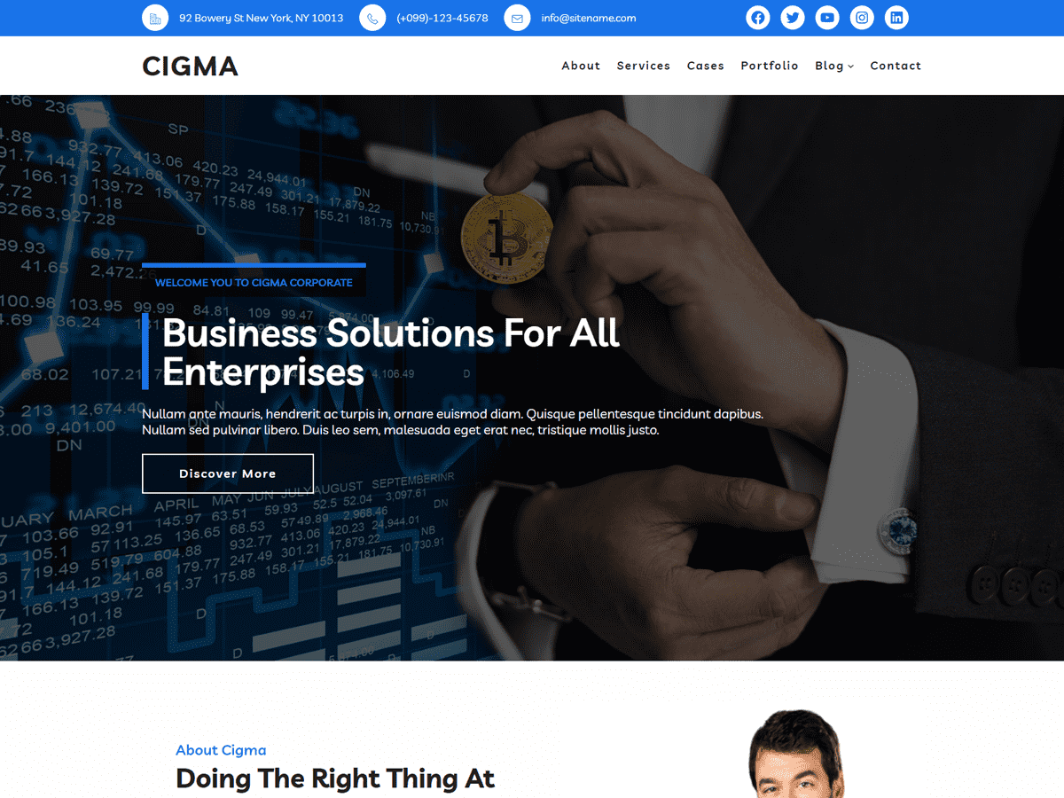 Cigma theme screenshot
