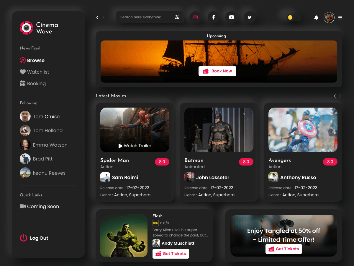 Cinema House theme screenshot