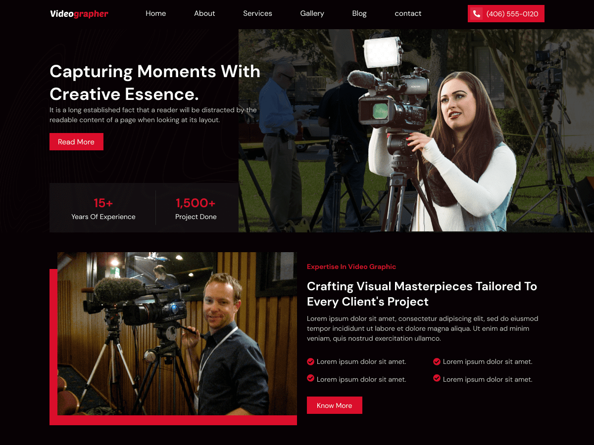 Cinematic Videos theme screenshot