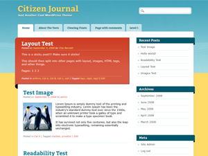 Citizen Journal theme screenshot