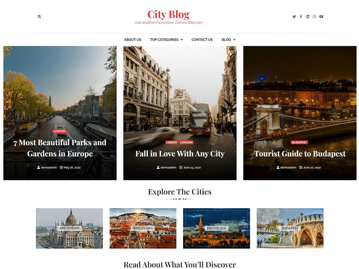 City Blog theme screenshot