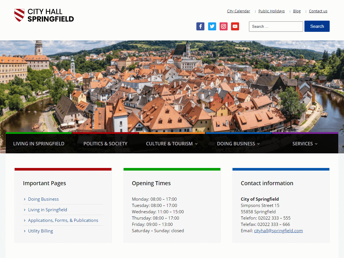 City Hall theme screenshot