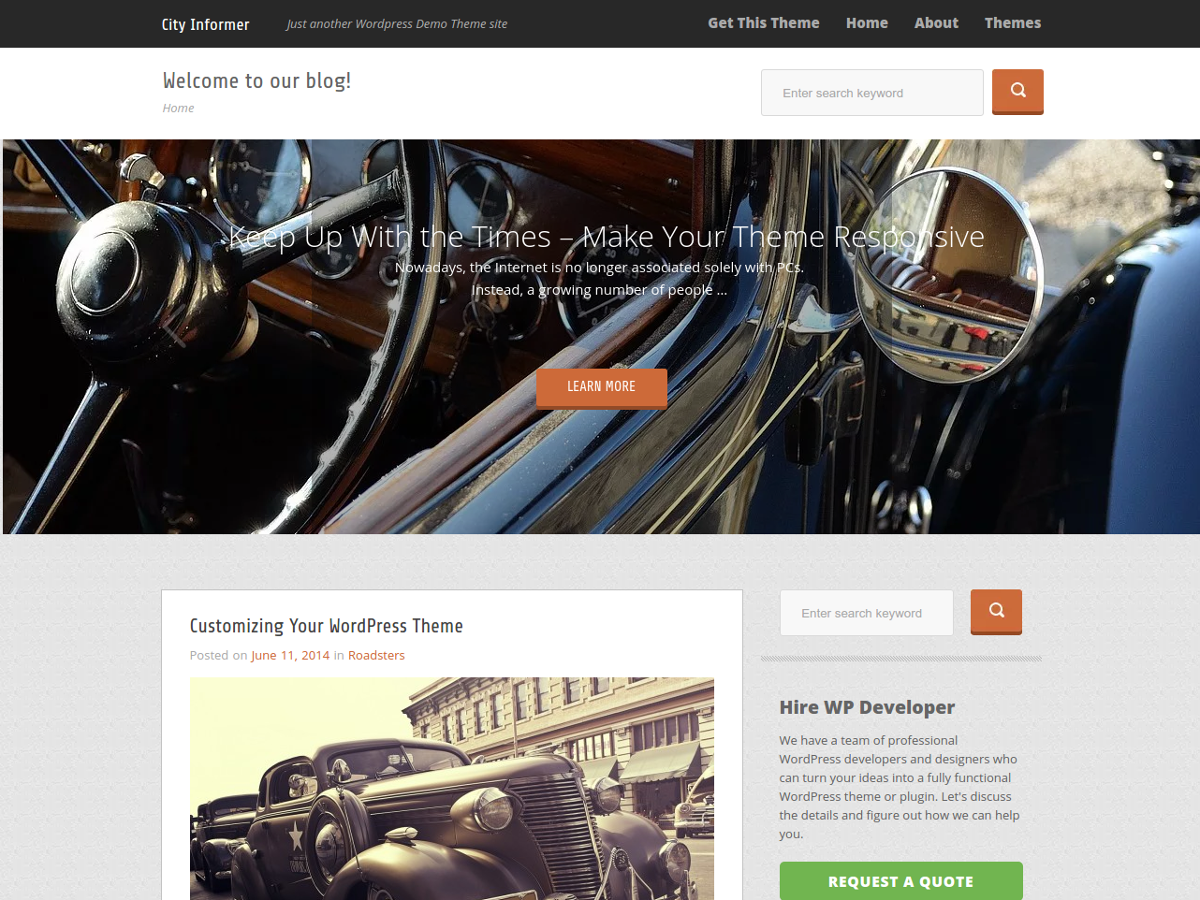 City Informer theme screenshot