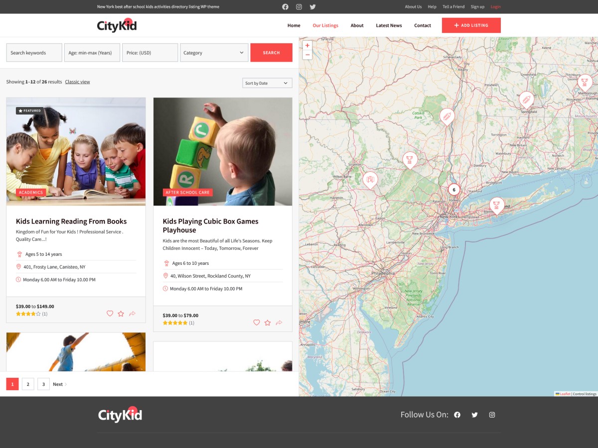 Citykid theme screenshot