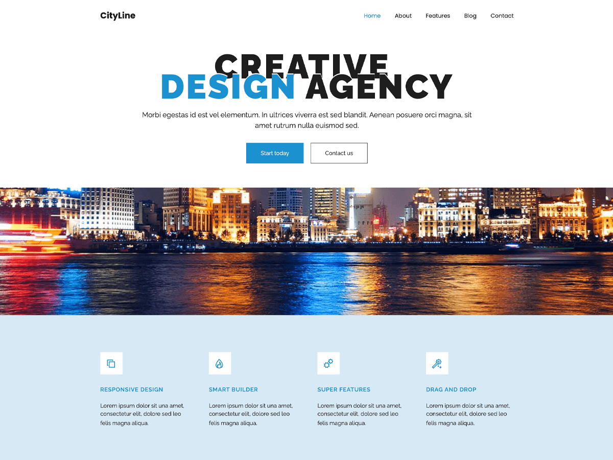 Cityline theme screenshot