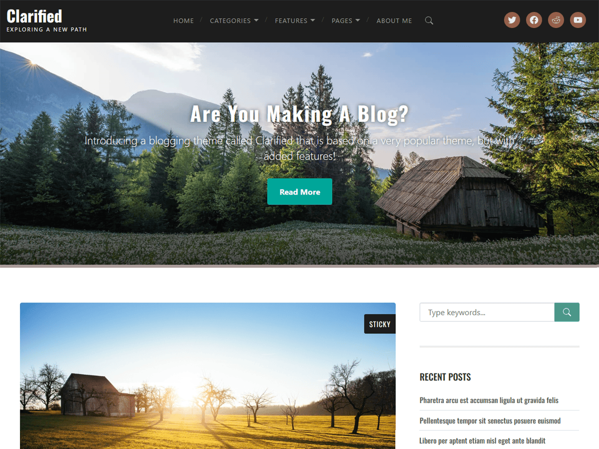 Clarified theme screenshot