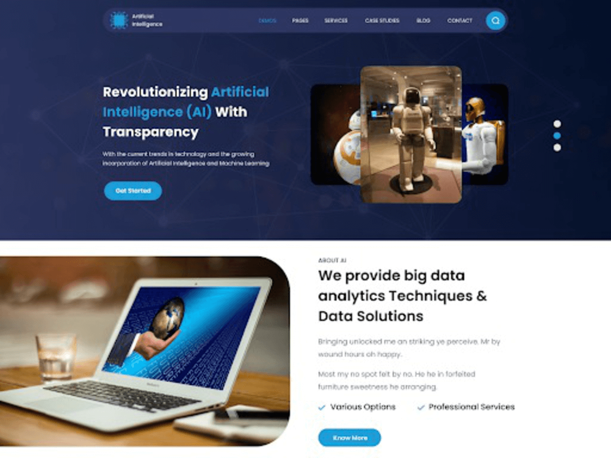 Classic Artificial Intelligence theme screenshot