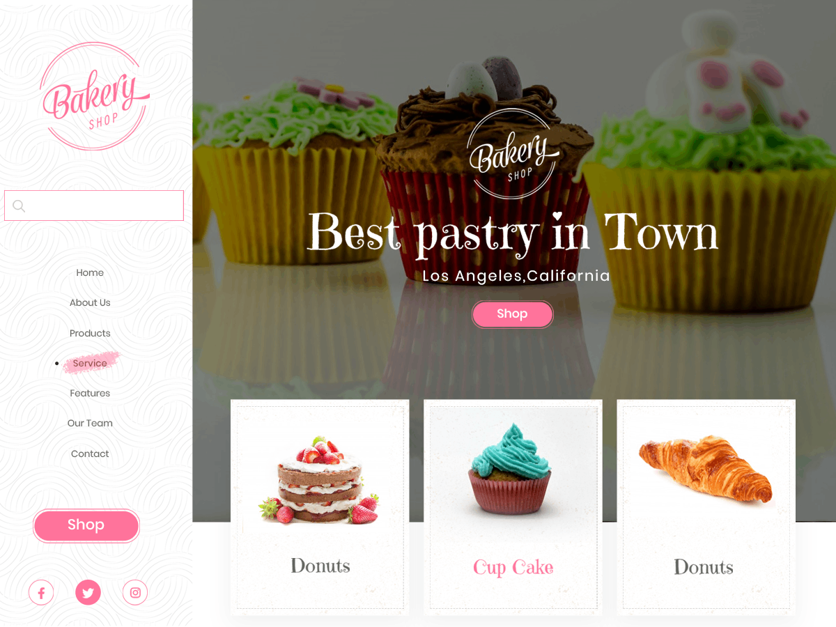 Classic Bakery theme screenshot