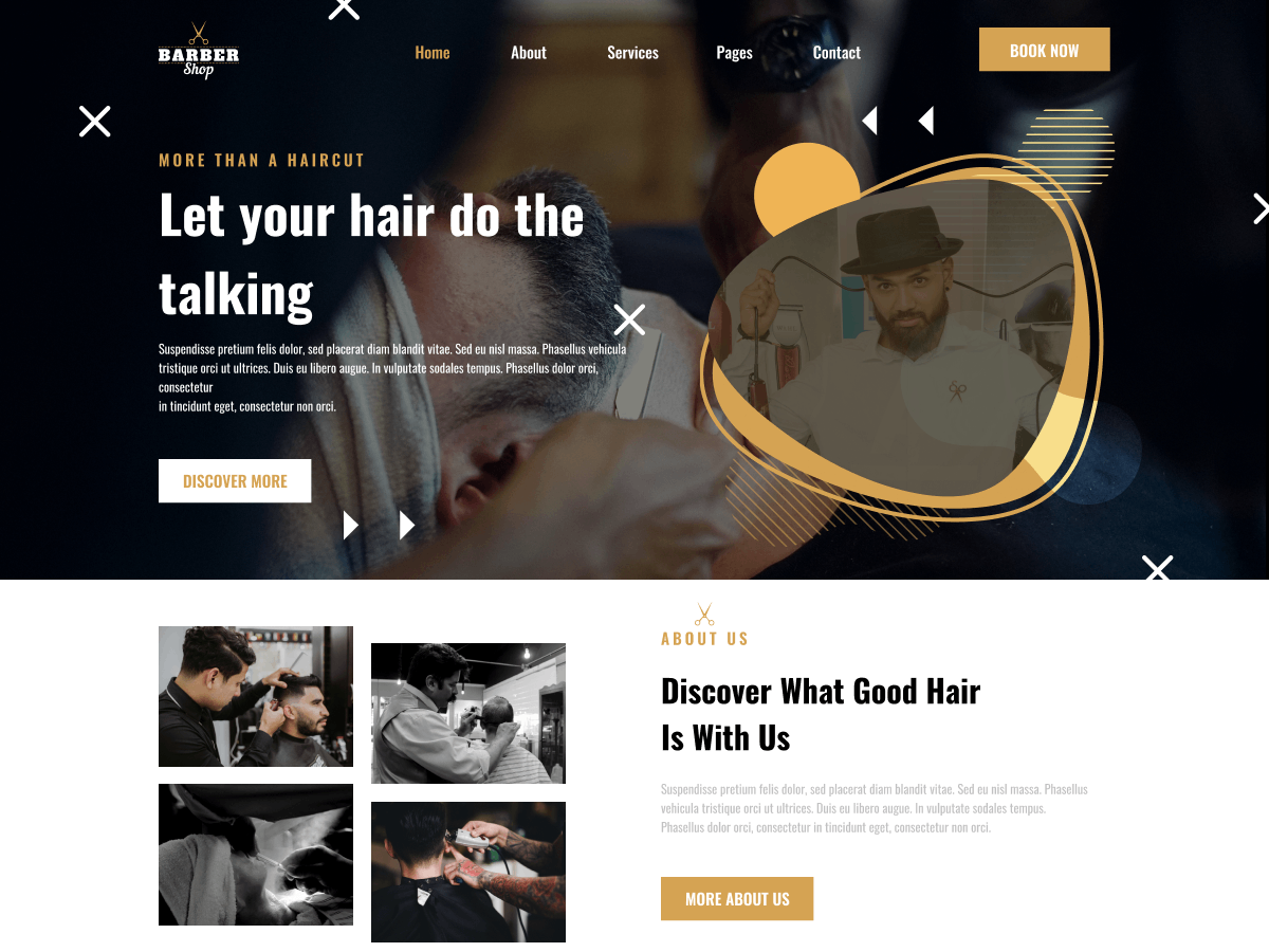 Classic Barbershop theme screenshot