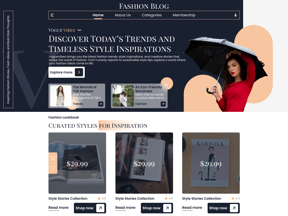 Classic Fashion Blog theme screenshot