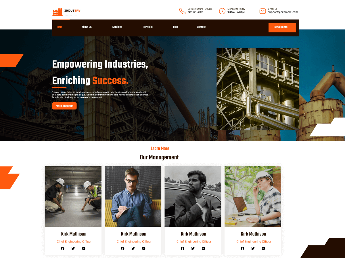 Classic Industry theme screenshot