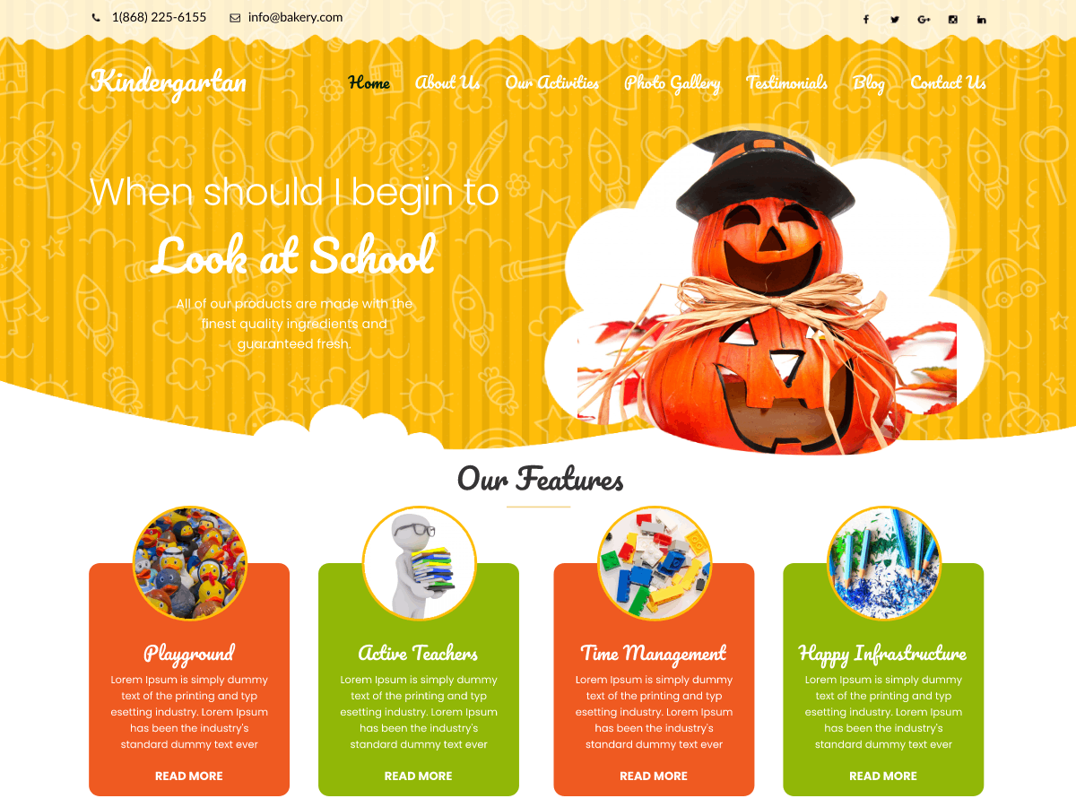 Classic Kindergarten theme screenshot