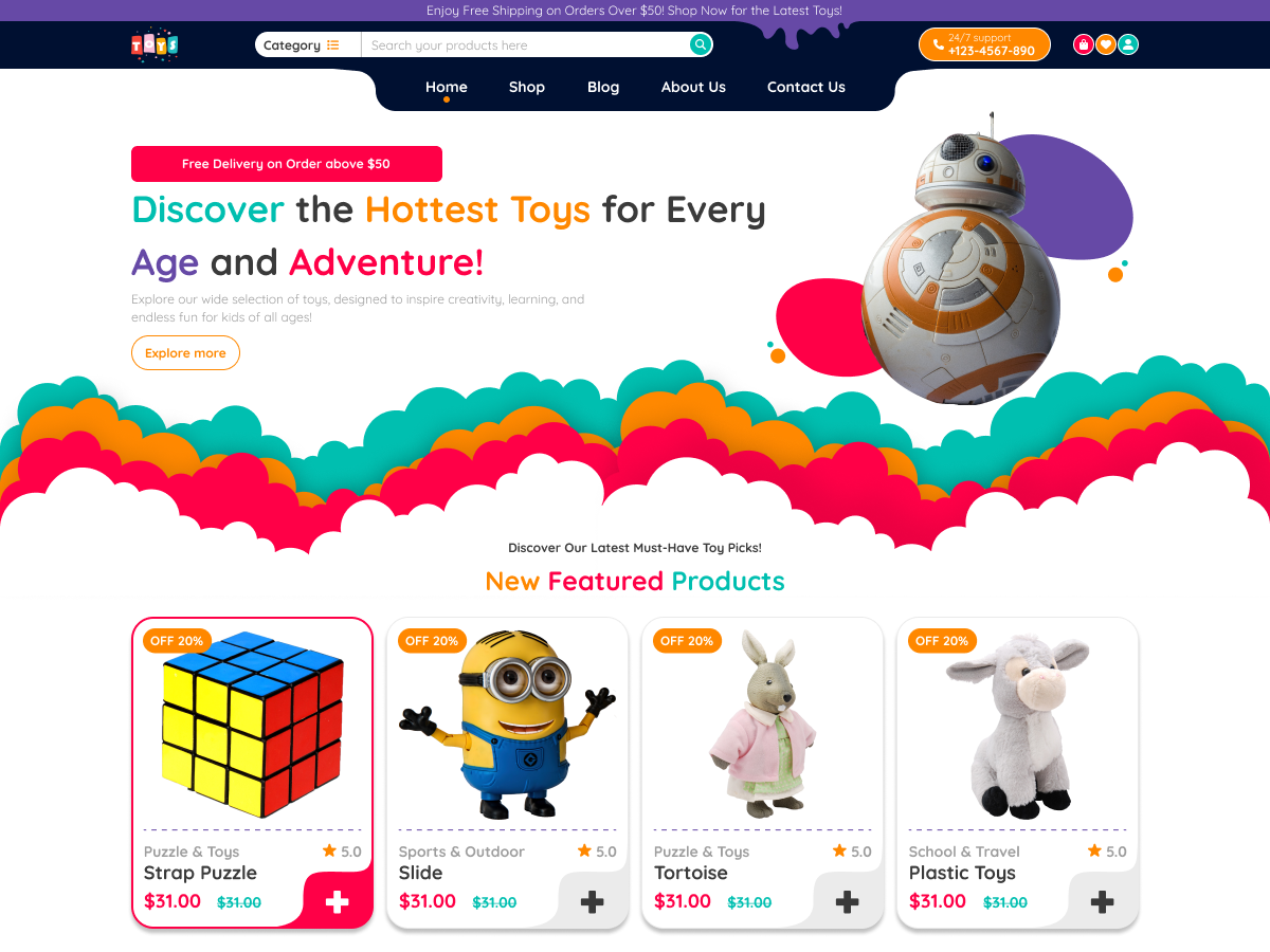 Classic Toy Store theme screenshot