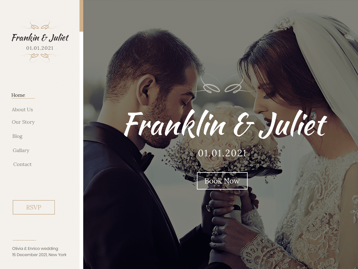 Classic Wedding theme screenshot