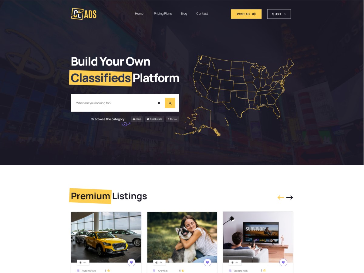 Classified Ads Directory theme screenshot