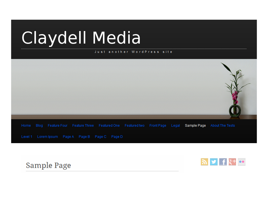 Claydell Media theme screenshot