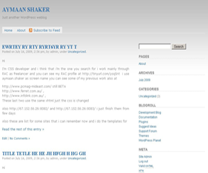 Clean-and-plain theme screenshot
