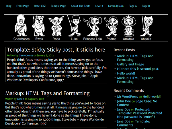 Clean Black theme screenshot