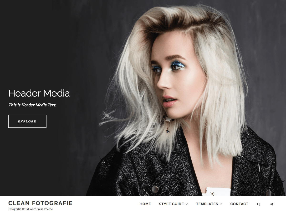 Clean Fotografie theme screenshot