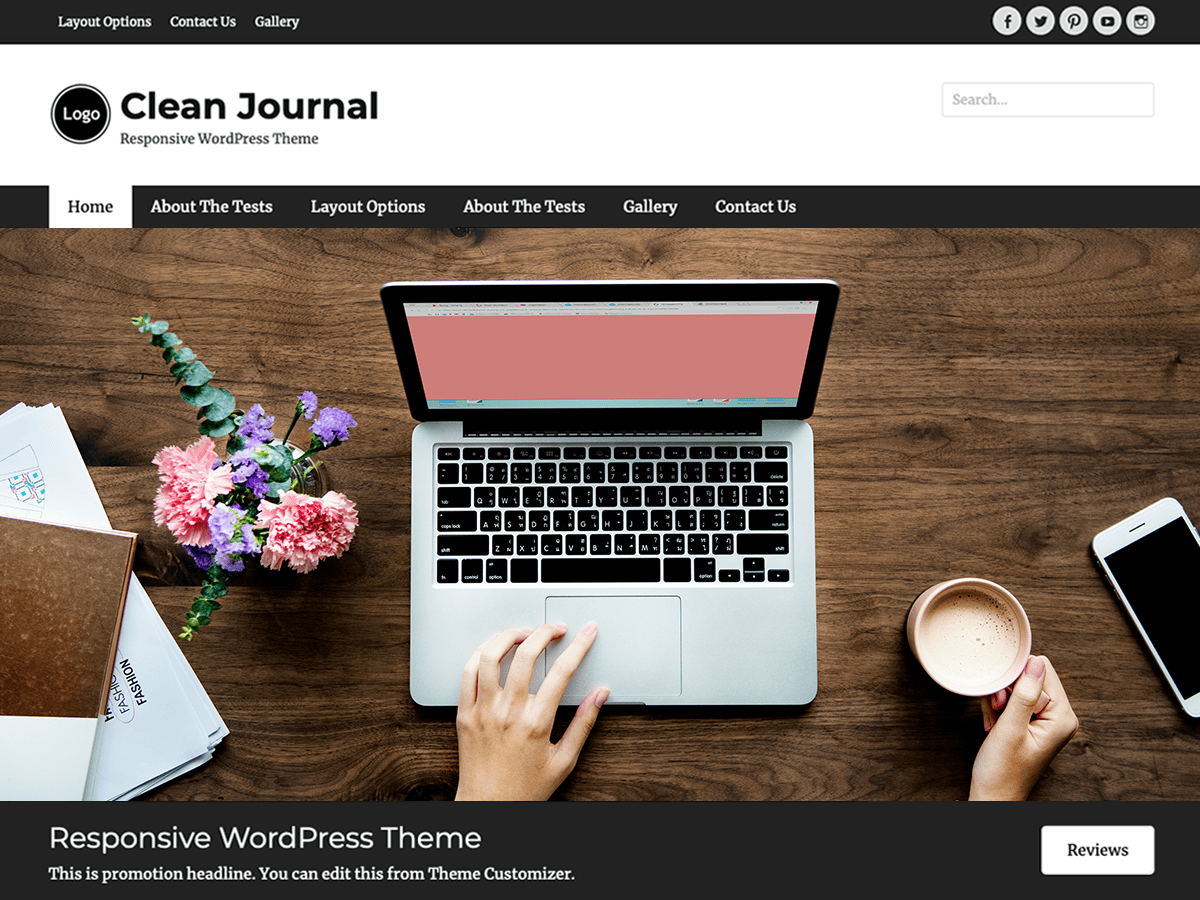 Clean Journal theme screenshot