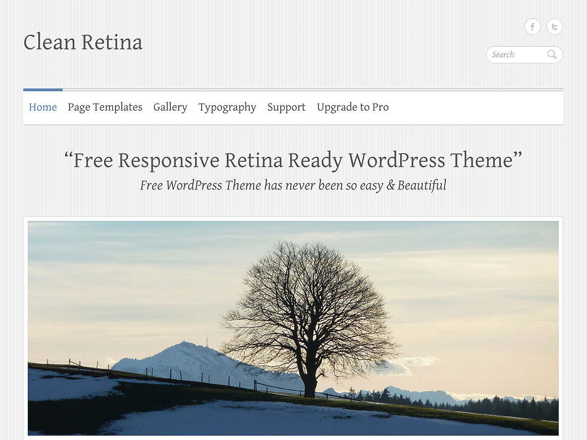 Clean Retina theme screenshot