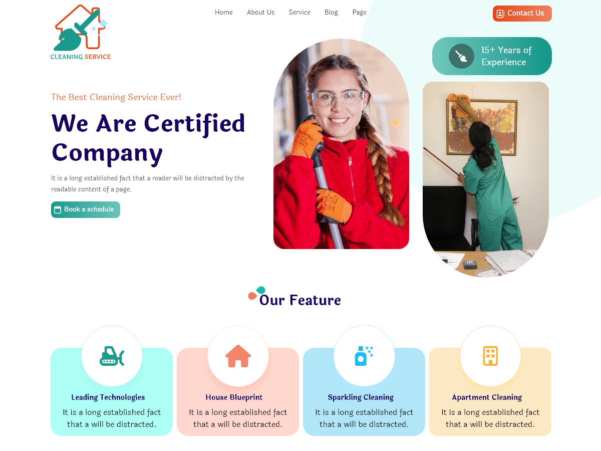 Cleaning Expert theme screenshot