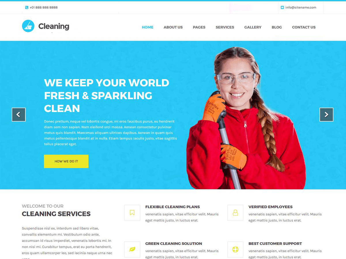Cleaning Lite theme screenshot