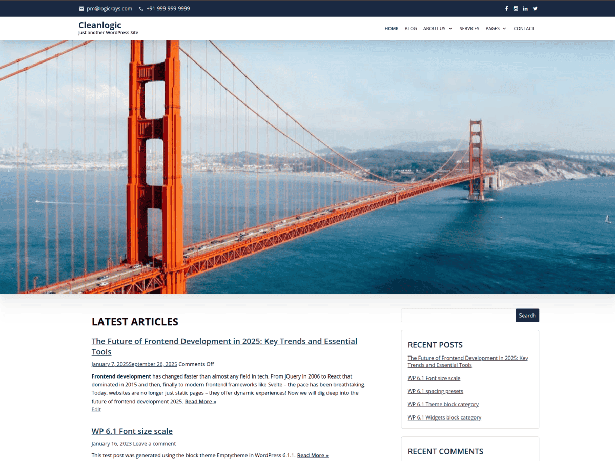 CleanLogic theme screenshot