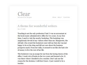Clear theme screenshot