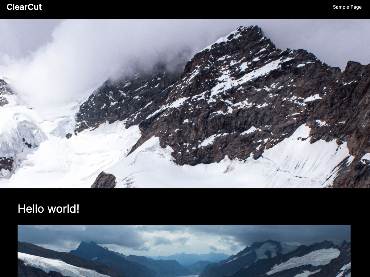 ClearCut theme screenshot