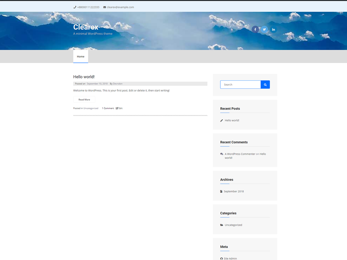 clearex theme screenshot